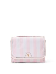 Victoria's Secret Pink Stripe Jetsetter Hanging Makeup Bag - Image 1 of 3