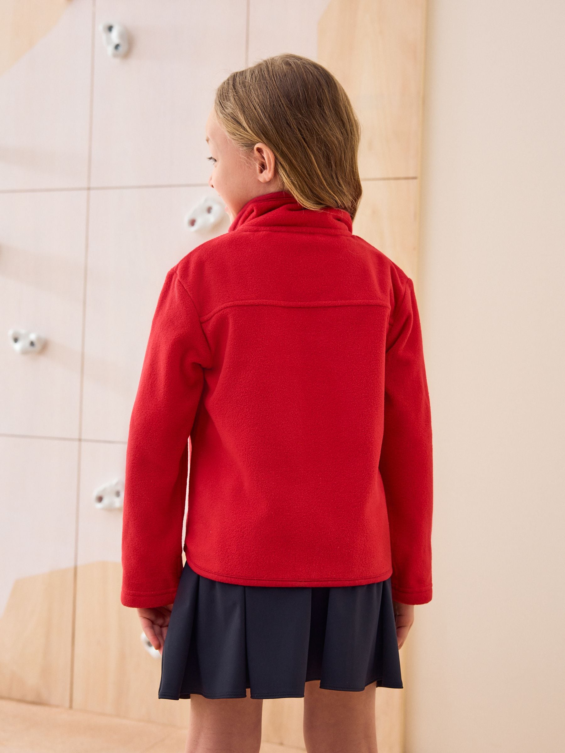 Buy Red Zip-Up Fleece Jacket With Pockets (3-16yrs) from Next USA