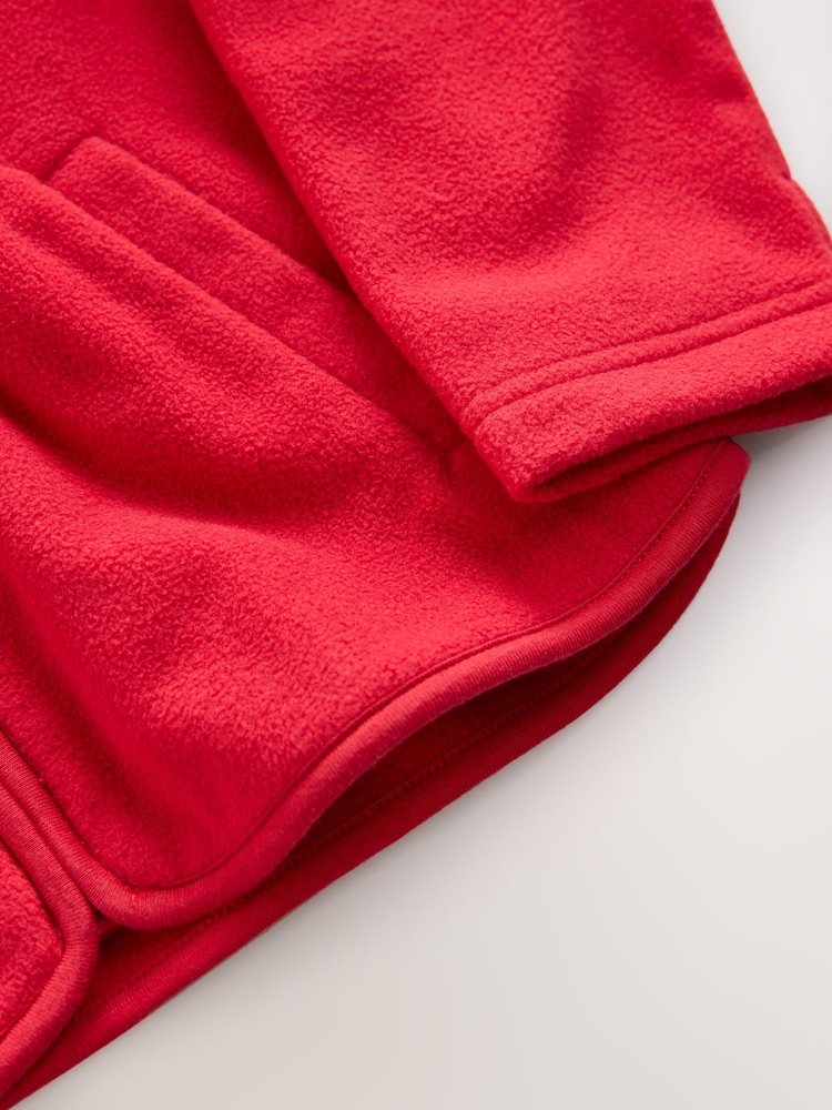 Red Zip-Up Fleece Jacket With Pockets (3-16yrs) - Image 8 of 8
