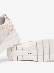 NeroGiardini Cream Leather Wedge Trainers - Image 6 of 6