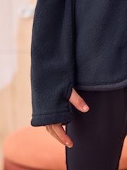 Black Zip-Up Fleece Jacket With Pockets (3-16yrs) - Image 4 of 8