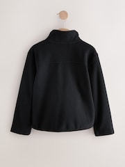 Black Zip-Up Fleece Jacket With Pockets (3-16yrs) - Image 6 of 8