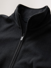 Black Zip-Up Fleece Jacket With Pockets (3-16yrs) - Image 7 of 8