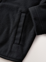Black Zip-Up Fleece Jacket With Pockets (3-16yrs) - Image 8 of 8