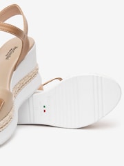 NeroGiardini Cream Leather Wedges Sandals - Image 6 of 6