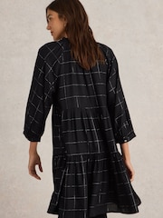 White Stuff Black Orla Check Dress - Image 2 of 6