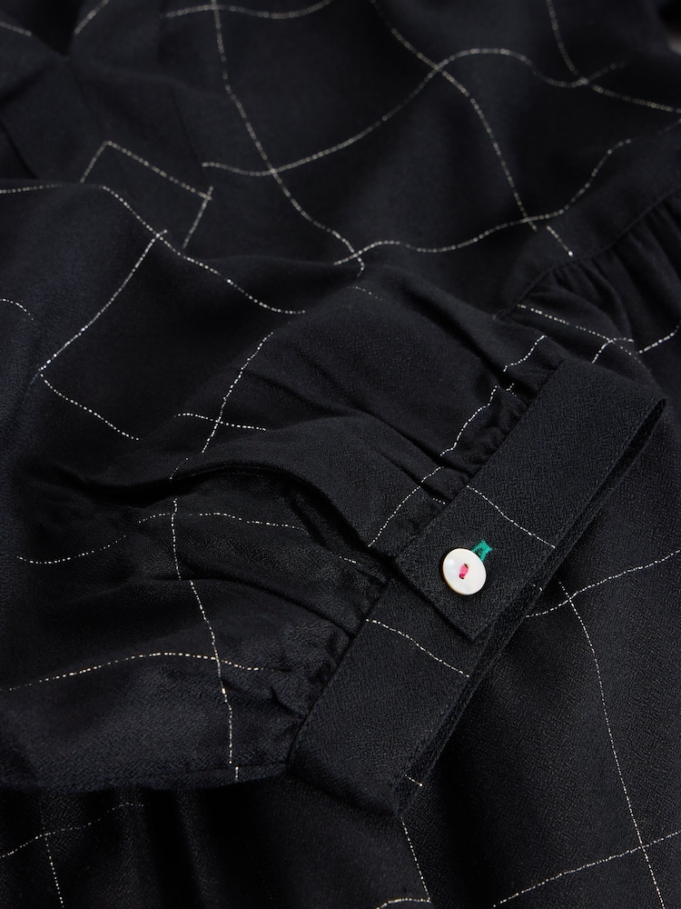 White Stuff Black Orla Check Dress - Image 6 of 6