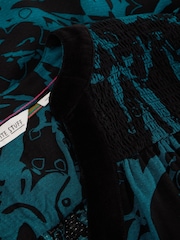 White Stuff Green Bay Print Longline Top - Image 6 of 6