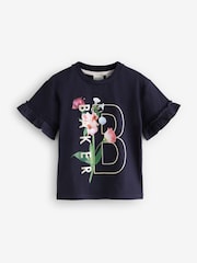 Baker by Ted Baker Frill Shoulder 100% Cotton T-Shirts 3 Pack - Image 3 of 7