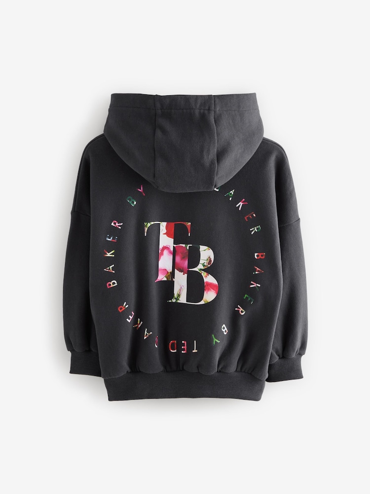 črna - Baker by Ted Baker kapucar s prevelikim hrbtnim potiskom - Slika 2 iz 6 črna - Baker by Ted Baker kapucar s prevelikim hrbtnim potiskom - Slika 2 iz 6