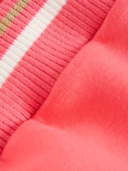 Baker by Ted Baker Coral Pink Varsity Back Print Bomber Jacket - Image 9 of 13