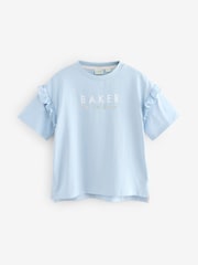 Baker by Ted Baker Frill Detail 100% Cotton T-Shirts 3 Pack - Image 4 of 7