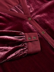 White Stuff Purple Velvet Tunic - Image 5 of 6