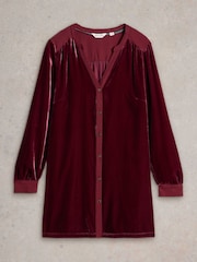 White Stuff Purple Velvet Tunic - Image 6 of 6
