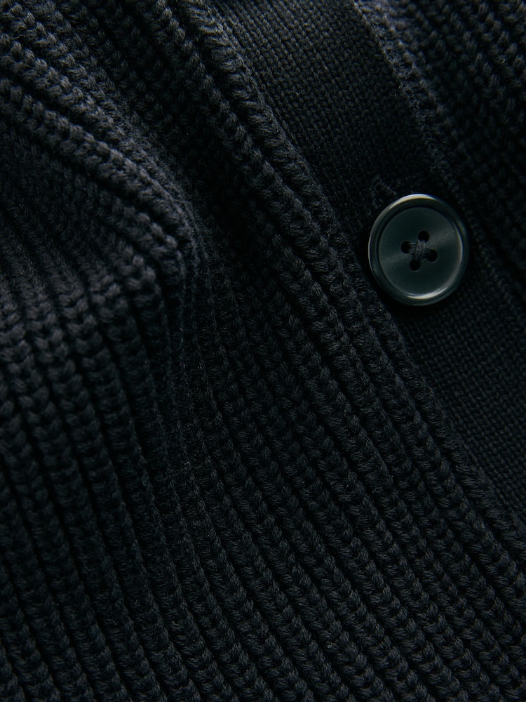 Black Cotton Rich Boxy School CardiganS (3-18yrs) - Image 8 of 8