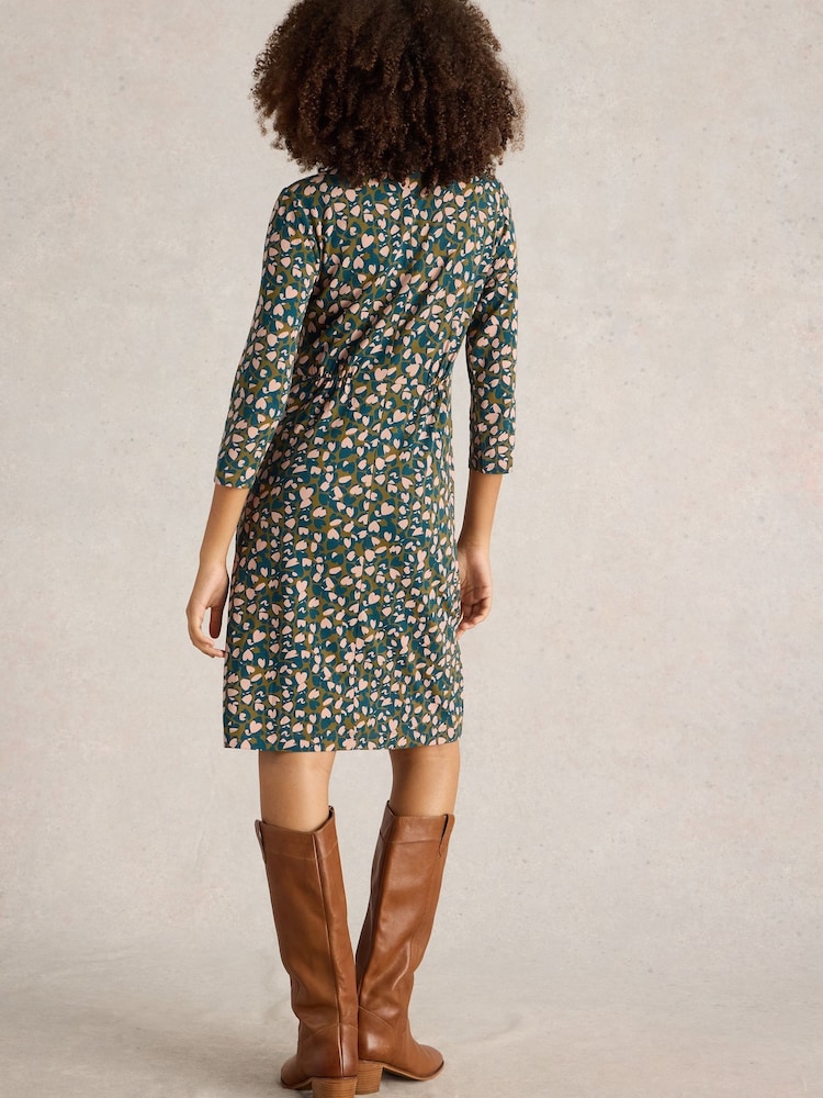 White Stuff Green Tallie Jersey Dress - Image 2 of 6