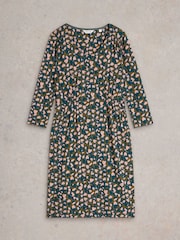 White Stuff Green Tallie Jersey Dress - Image 6 of 6