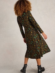 White Stuff Black Madeline Jersey Dress - Image 2 of 6