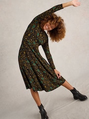 White Stuff Black Madeline Jersey Dress - Image 3 of 6
