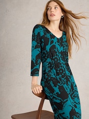 White Stuff Black Tallie Jersey Dress - Image 4 of 6
