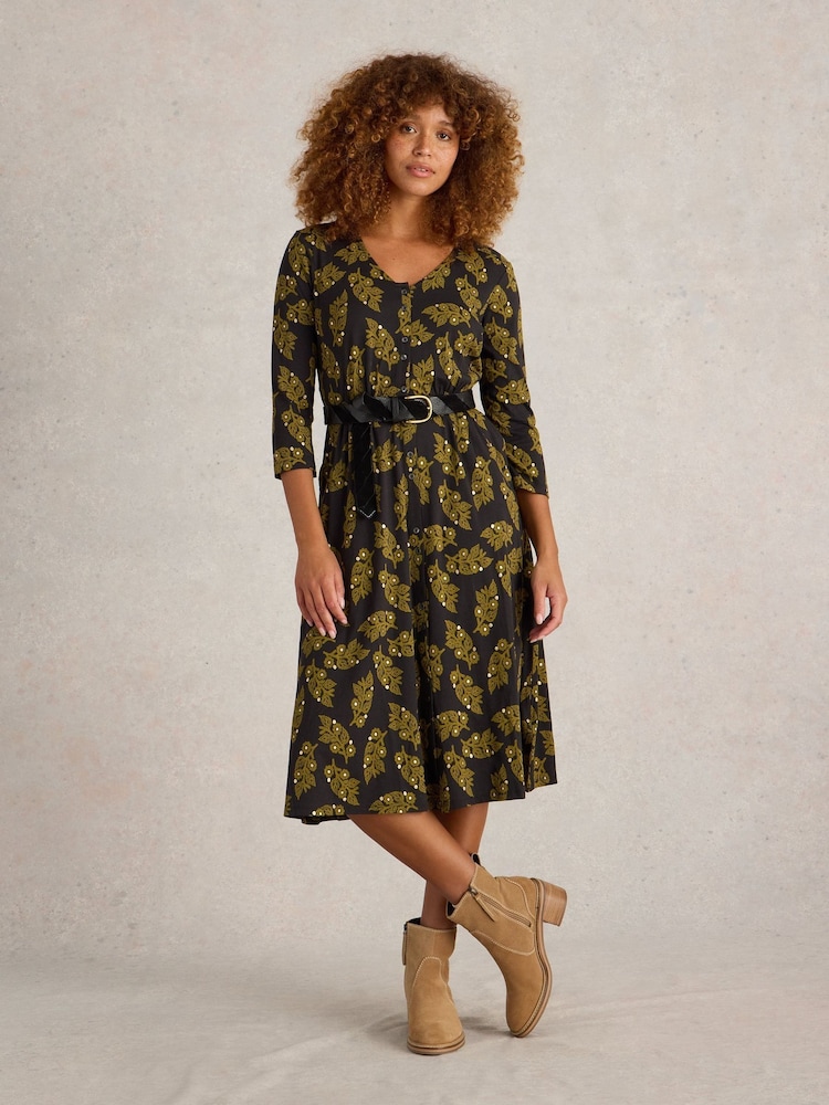 White Stuff Black Mia Jersey Dress - Image 1 of 6