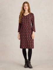 White Stuff Pink Tallie Jersey Dress - Image 1 of 6
