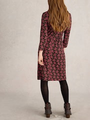 White Stuff Pink Tallie Jersey Dress - Image 2 of 6