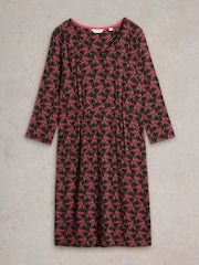 White Stuff Pink Tallie Jersey Dress - Image 5 of 6