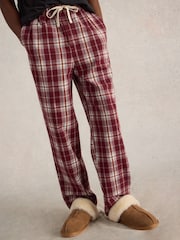 White Stuff Purple Moorland Flannel 100% Cotton Trousers - Image 3 of 6