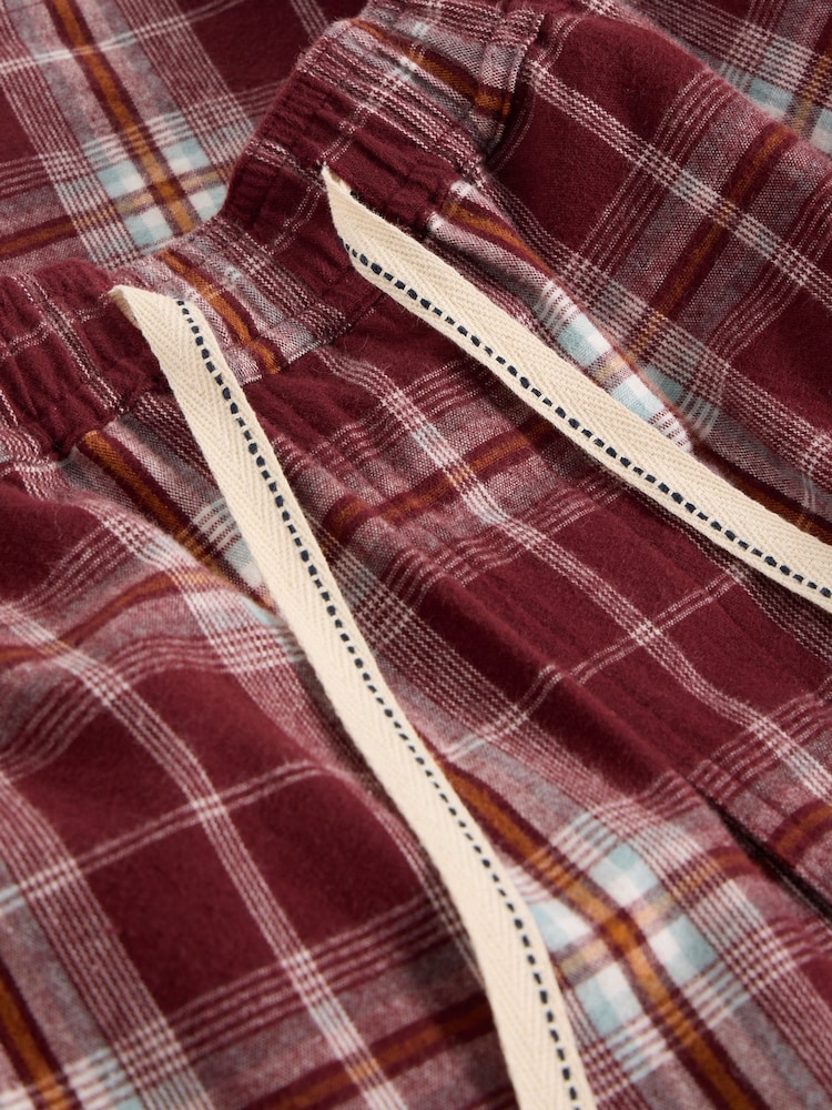 White Stuff Purple Moorland Flannel 100% Cotton Trousers - Image 6 of 6