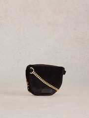 White Stuff Black Mini Sebby Party 100% Cotton Sling Bag - Image 2 of 4