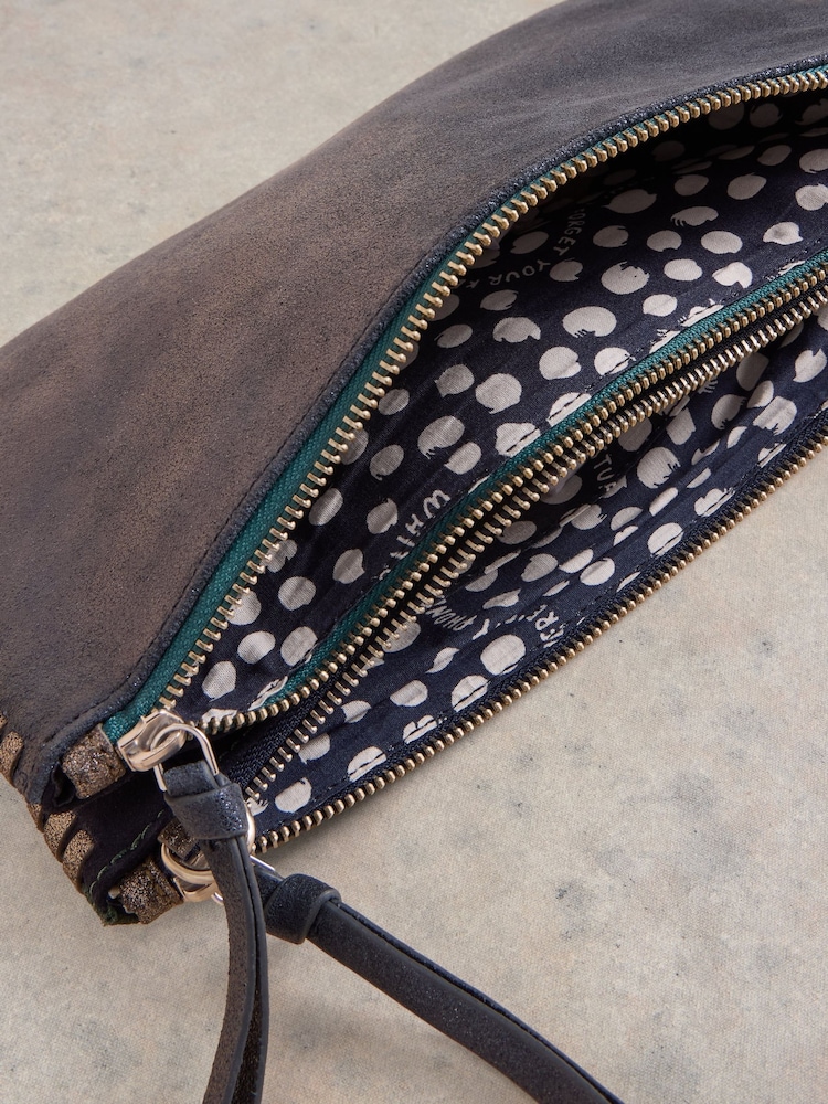 White Stuff Blue Connie Double Crossbody Pouch - Image 3 of 3