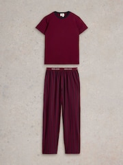 White Stuff Purple Evershot Pyjama Set - Image 1 of 2