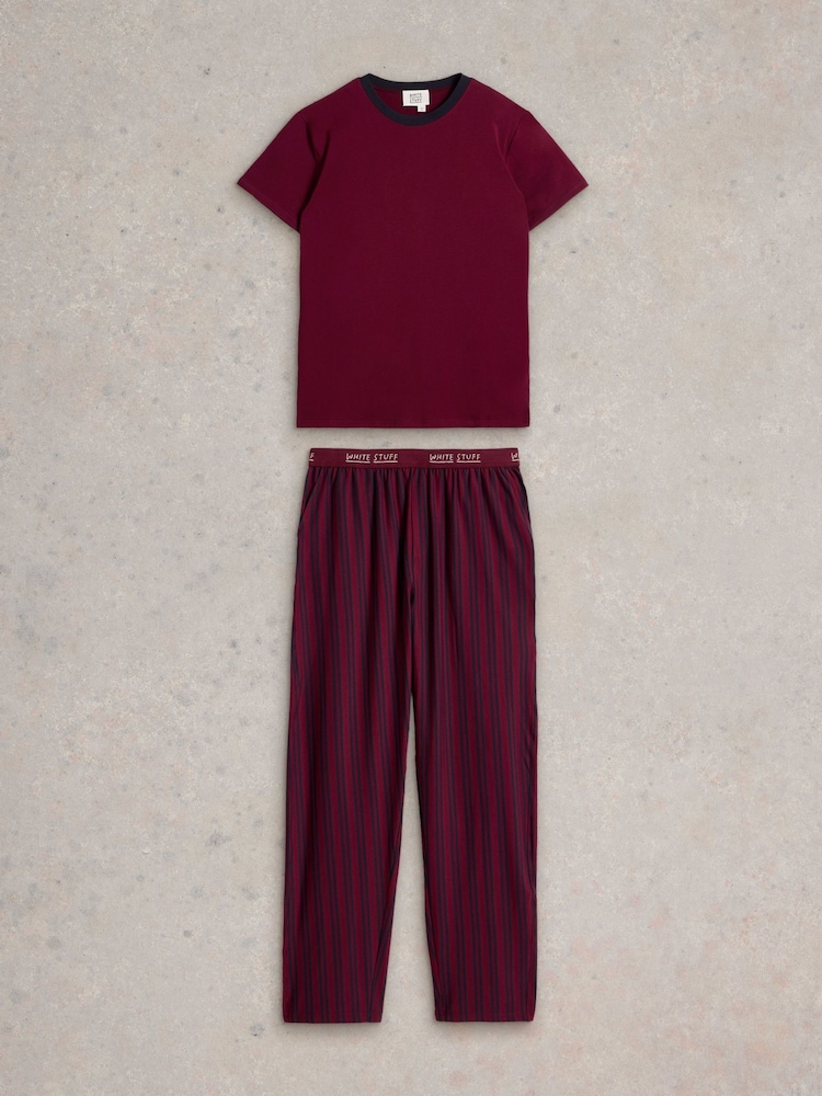 White Stuff Purple Evershot Pyjama Set - Image 1 of 2