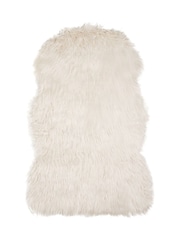 BHS Ivory Faux Fur Rug - Image 5 of 6