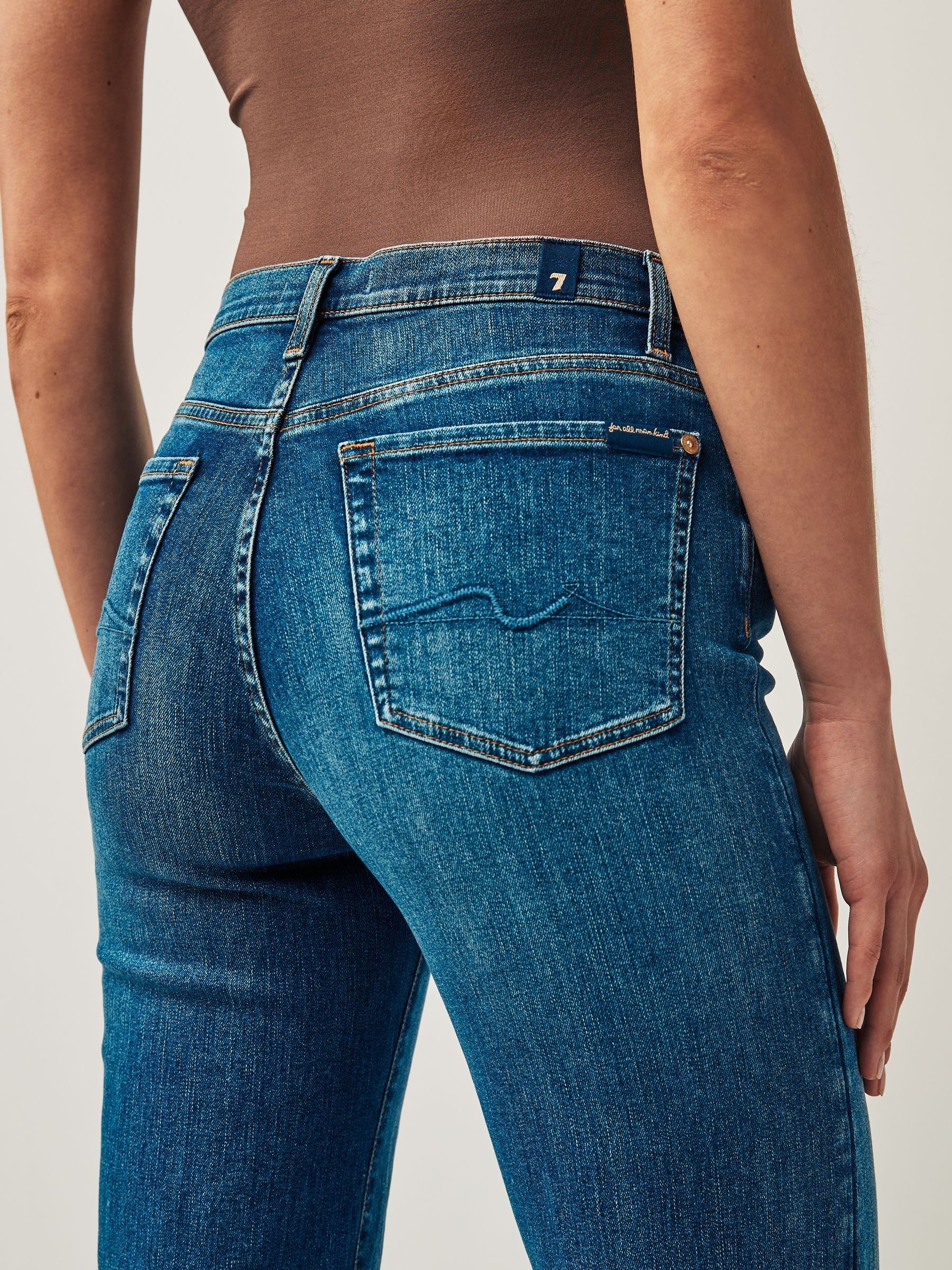 Buy 7 For All Mankind Light Blue Dojo Soho Wide-Leg Jeans from