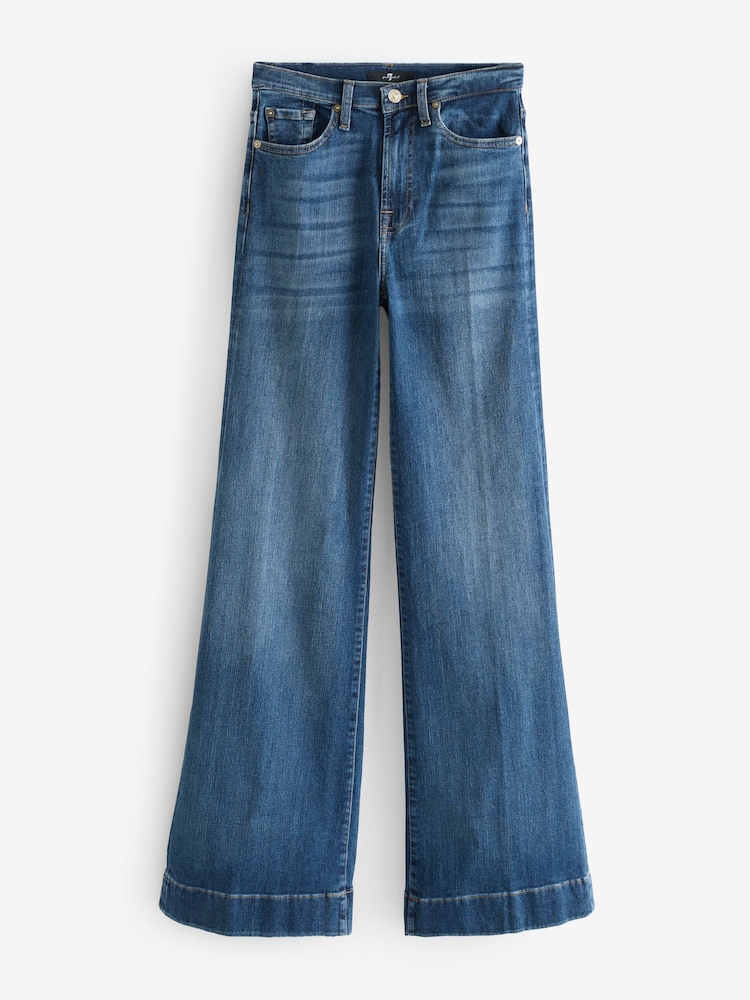 Vaqueros de pernera ancha en azul claro Dojo Soho de 7 For All Mankind - Imagen 5 de 5