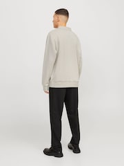 JACK & JONES Grey Relaxed Fit Polo Sweatshirt - Image 2 of 7