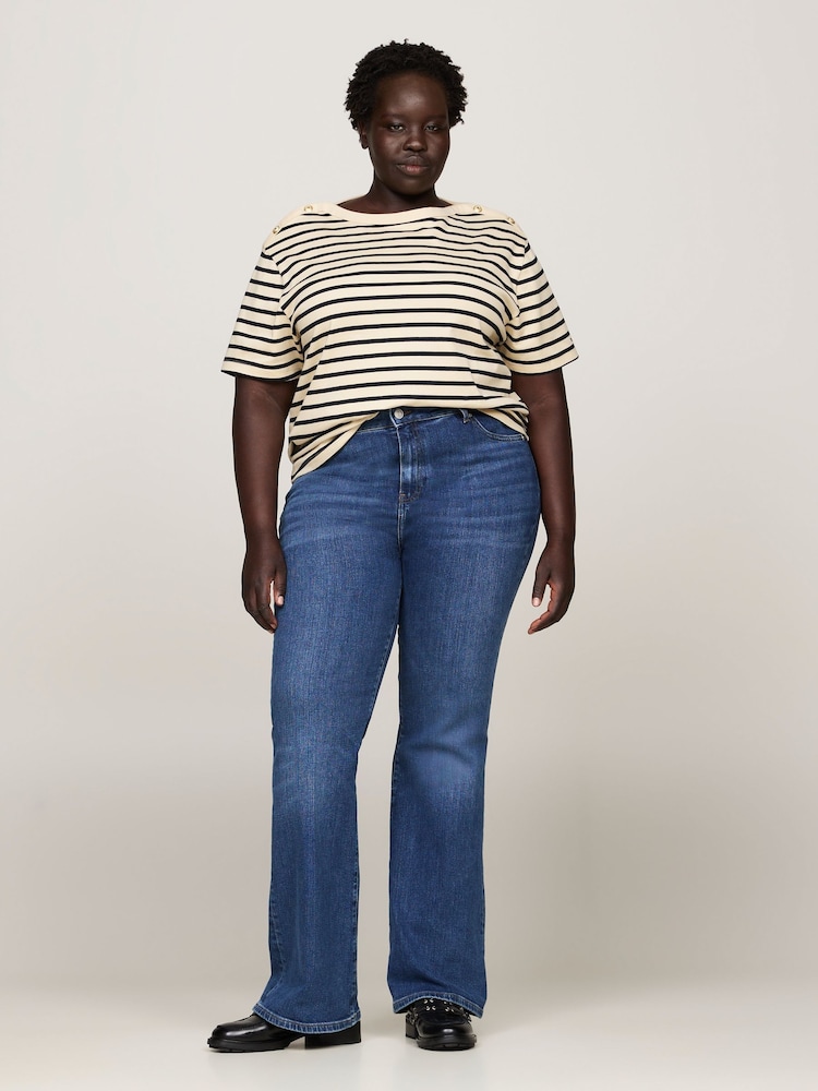 Tommy Hilfiger Blue Curve Bootcut Jeans - Image 2 of 4