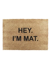 Artsy Mats Natural and Black I'm Mat Doormat - Image 12 of 12