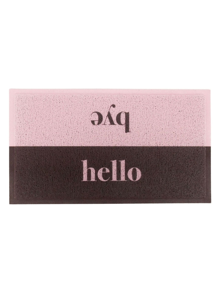 Artsy Mats Pink Hello Bye Doormat - Image 2 of 3
