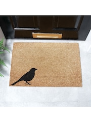 Artsy Mats Natural and Black Bird Doormat - Image 1 of 12