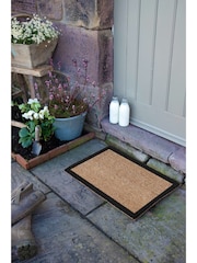 Artsy Mats Natural and Black Border Doormat - Image 5 of 12
