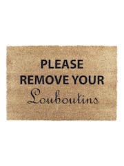 Artsy Mats Natural and Black Please Remove Your Louboutins Doormat - Image 12 of 12