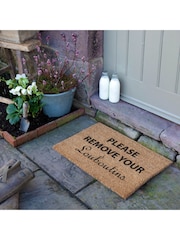 Artsy Mats Natural and Black Please Remove Your Louboutins Doormat - Image 2 of 12