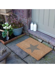 Artsy Mats Natural and Grey Star Doormat - Image 3 of 13