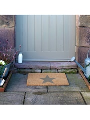 Artsy Mats Natural and Grey Star Doormat - Image 7 of 13
