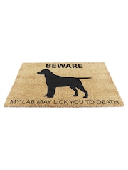 Artsy Mats Natural and Black Labrador Doormat - Image 10 of 12