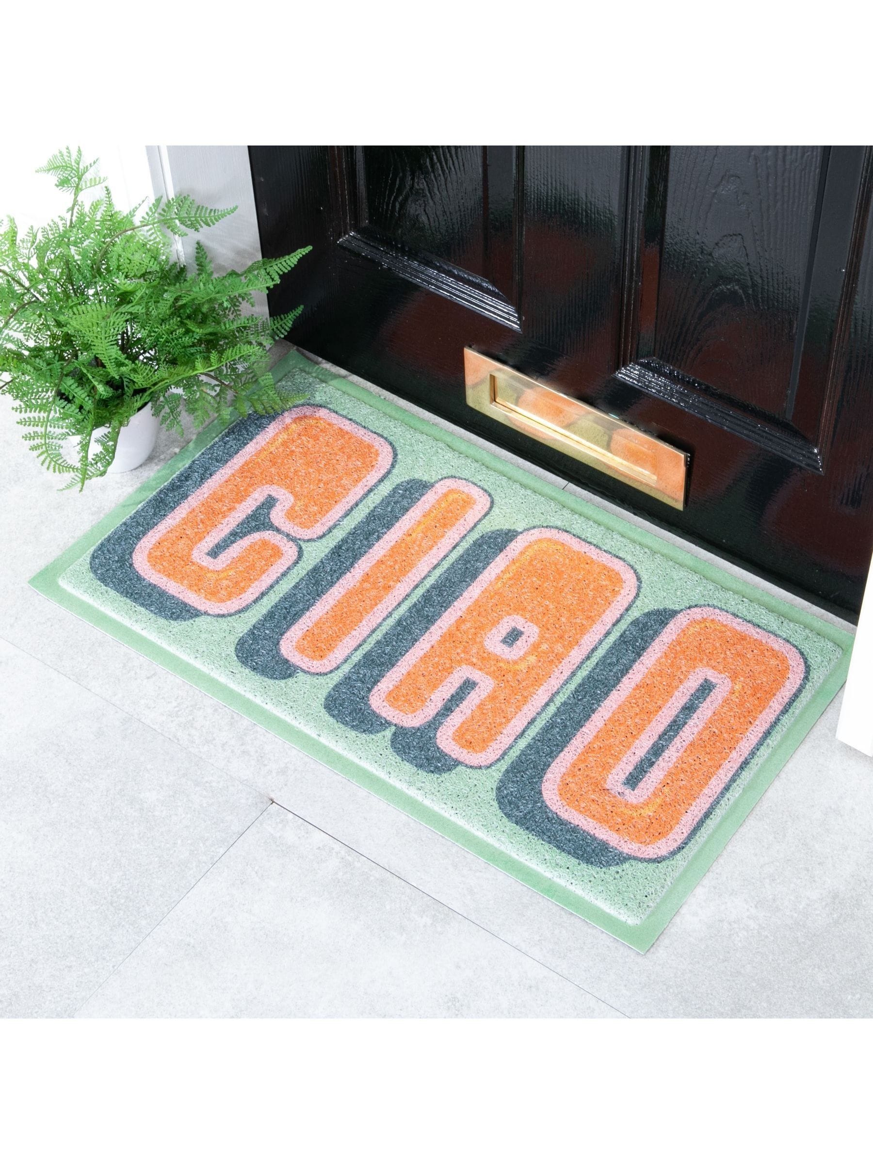 Artsy Mats Green Ciao Doormat