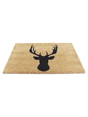 Artsy Mats Natural and Black Stagshead Doormat - Image 10 of 12